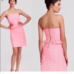 Lilly Pulitzer Strapless Lowe Dress in Fiesta Neon